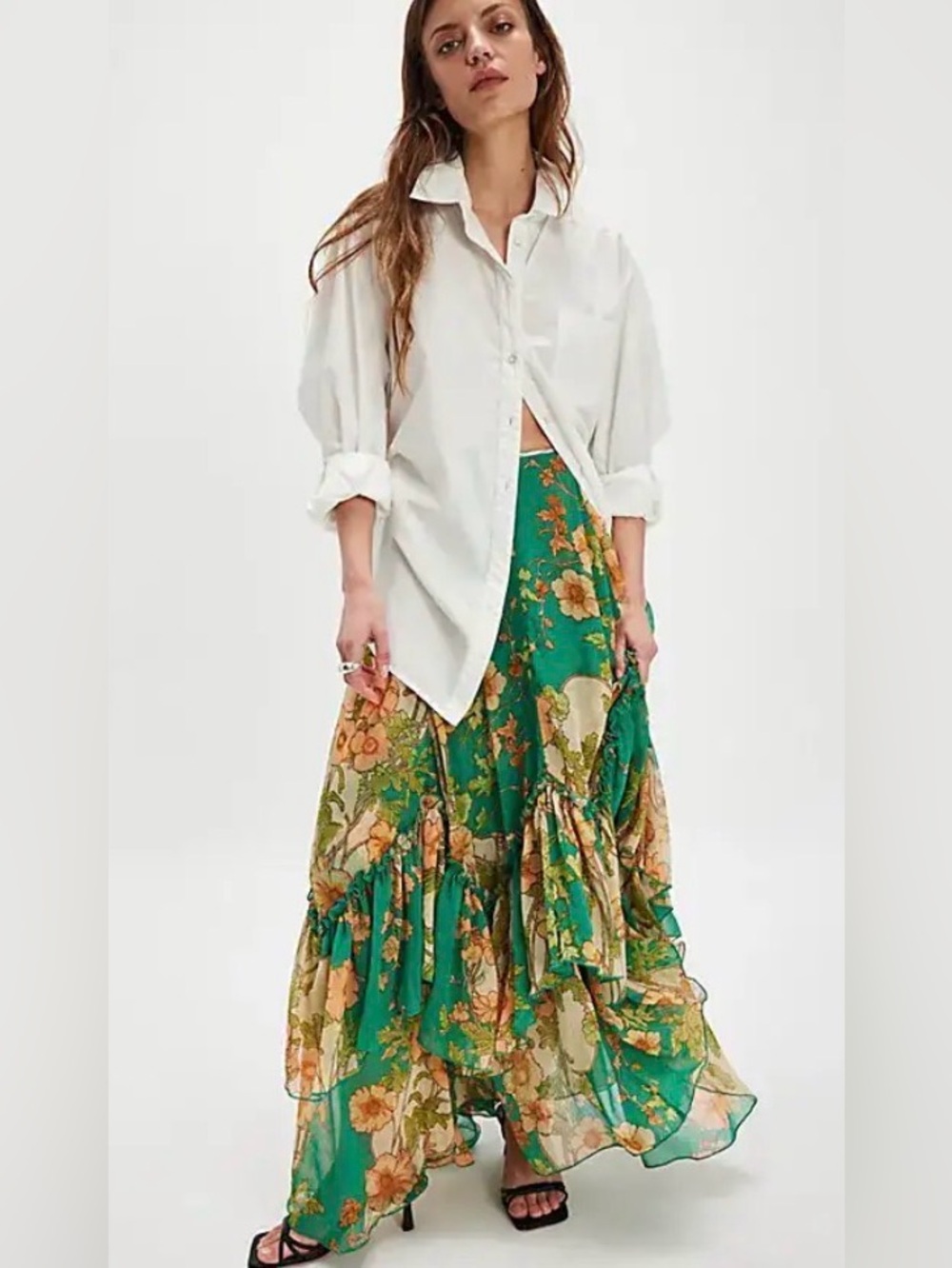 Free People Palermo Villa Maxi Skirt - Picture 2 of 8